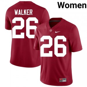 Crimson #26 Aubrey Walker Women Embroidery Jersey | Alabama Exclusive College Football Edition 85449643