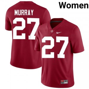 Crimson #27 Elijah Murray Women Embroidery Jersey | Alabama Limited High School Football Edition 24329038