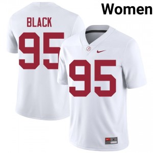 Leslie Black #95 White Women Stitched Jersey | Officially Licensed Alabama High School Football Gear 30988542