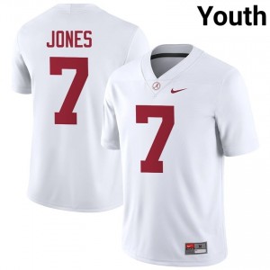 DaShawn Jones #7 White Youth Stitched Jersey | Exclusive Alabama Crimson Tide College Football Gear 21492453