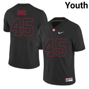 Bama David Bird #45 Black Youth NCAA Jersey | Pro Cut Stitch Football Uniform 58297251