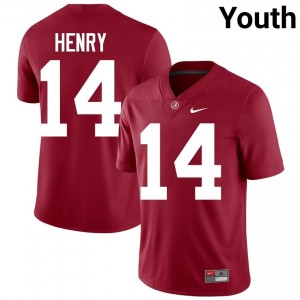 Crimson #14 Fatutoa Henry Youth Embroidery Jersey | Alabama Crimson Tide Gameday College Football Edition 85478933