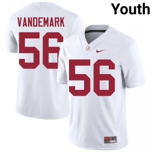 Geno VanDeMark #56 White Youth Stitched Jersey | Elite Crimson Tide NCAA Football Gear 28558833
