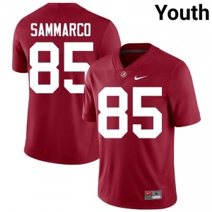 Crimson #85 Jack Sammarco Youth Embroidery Jersey | Roll Tide Official University Football Edition 48896025