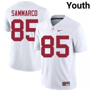Jack Sammarco #85 White Youth Stitched Jersey | Gameday Crimson Tide College Football Gear 50823125