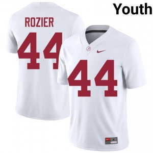 Alex Rozier #44 White Youth Stitched Jersey | Genuine Roll Tide College Football Gear 93965717