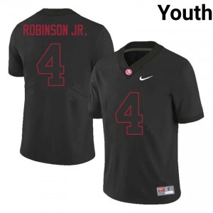 Alabama Brian Robinson Jr. #4 Black Youth NCAA Jersey | Premium Swen Football Uniform 65662191
