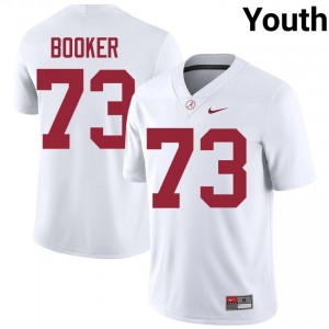 Chris Booker #73 White Youth Stitched Jersey | Exclusive Alabama Crimson Tide College Football Gear 97319215