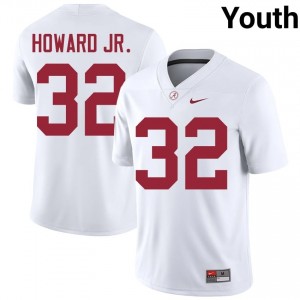 Corey Howard Jr. #32 White Youth Stitched Jersey | Durable Alabama Crimson Tide University Football Gear 38672249