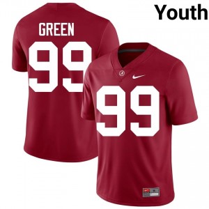 Crimson #99 Terrance Green Youth Embroidery Jersey | Roll Tide Limited High School Football Edition 50986103