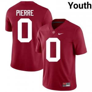 Crimson #0 Yhonzae Pierre Youth Embroidery Jersey | Bama Alumni High School Football Edition 46019527